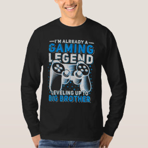 Gamelende die zich opwerkt tot grote broer videoga t-shirt