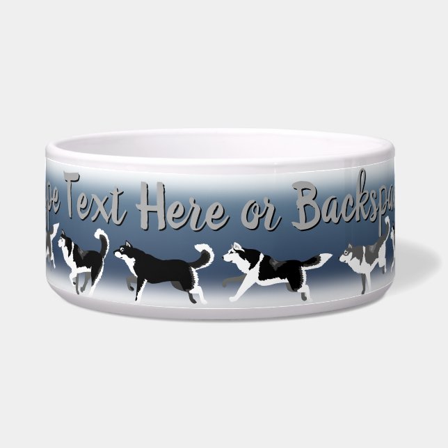 Gamelle personnalisée pour animaux de compagnie Hu (Devant)