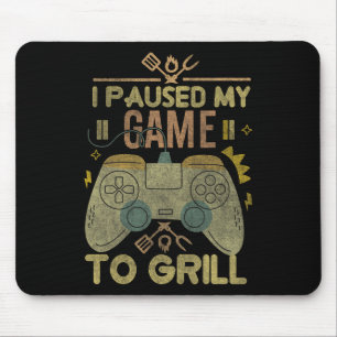 Gamen en roken Ik pauzeerde mijn spel te grillen G Muismat