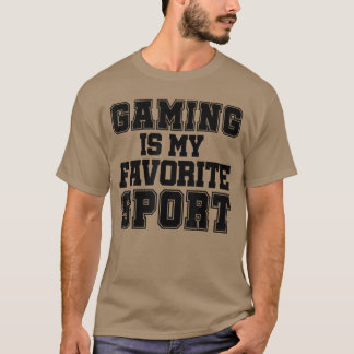 Gamen Is Mijn Favoriete Sport Grappige Video Gamer T-shirt