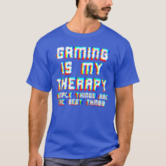 Gamen Is Mijn Therapie Simpele dingen zijn de best T-shirt
