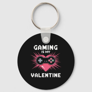 Gamen Is Mijn Valentijnsdag Grappige Gamer Mannen Sleutelhanger