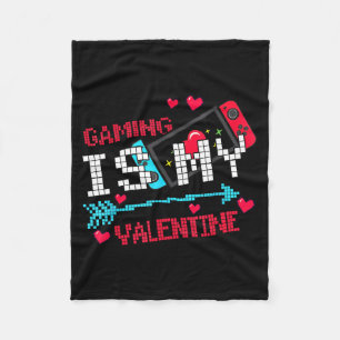 Gamen is valentijn grappige gamer liefde pixel ret fleece deken