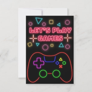 Gamen Laat Spellen Spelen RSVP Kaartje