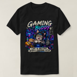 Gamenende Kat – Grappige Gamer Kat Gamenende Buddy T-shirt