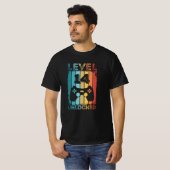 Gameniveau 14 14e verjaardag ontgrendeld Gift Game T-shirt (Voorkant volledig)