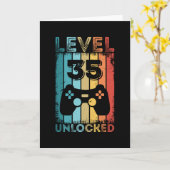 Gameniveau 35 ontgrendeld 35e verjaardag - Gift Ga Kaart (Gele Bloem)