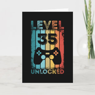 Gameniveau 35 ontgrendeld 35e verjaardag - Gift Ga Kaart