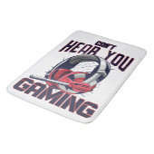 Gameontwerp met headset badmat (Gekanteld)