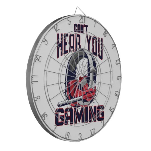 Gameontwerp met headset dartbord (Voorkant Links)
