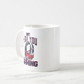 Gameontwerp met headset koffiemok (Voorkant links)