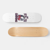 Gameontwerp met headset skateboard (Horizontaal)