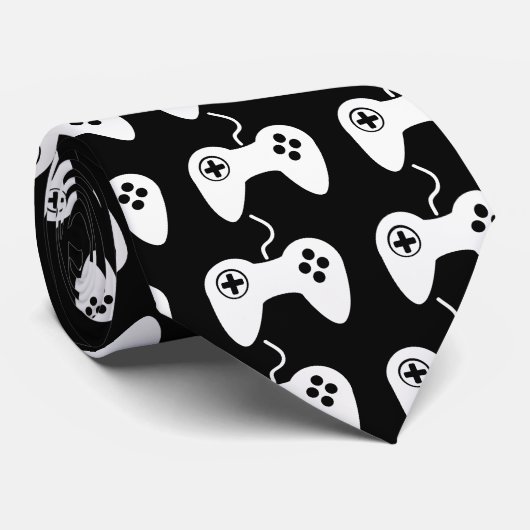 Gamepad Analogs Symbool Stropdas (Opgerold)
