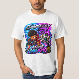 Gameplay XR Anime Baas Koning Chibi Gamer Grafisch T-shirt