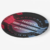 Gamer 15th Happy Birthday Paper Bord (Gekanteld)