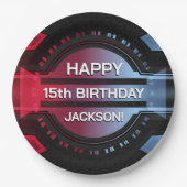 Gamer 15th Happy Birthday Paper Bord (Voorkant)