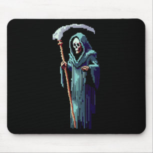 Gamer 8 Bit Pixel Art Videogame Grim Reaper van DE Muismat