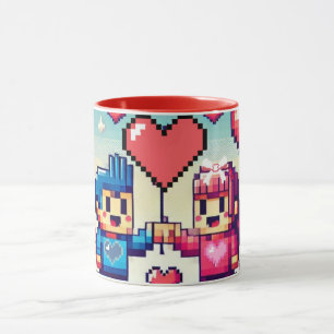 Gamer 8 bit Valentijnsdag Mok