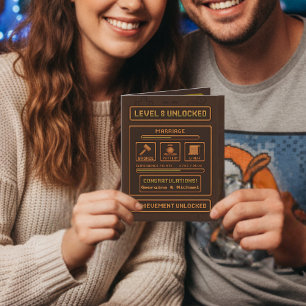 Gamer 8th Wedding Jubileum Level 8 ontgrendeld Kaart