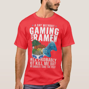Gamer Anime Japanse noodle Ramen T-shirt