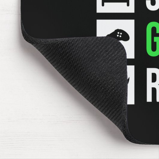 Gamer Art Eat Sleep Game Herhalen Muismat (Hoek)