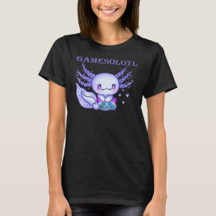 Gamer Axolotl Cute Axolotl Gaming Video Gamer T-shirt