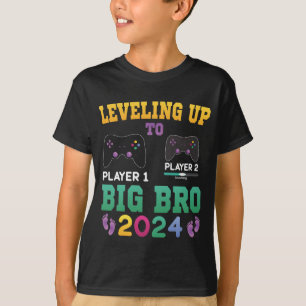 Gamer Big Brother om te zijn   Nivellering naar Bi T-shirt