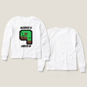Gamer Birthday Building Pixel Green Level 9  (Motif Recto et Verso)