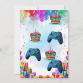 Gamer Birthday Invitation Card | Video Game Party  (Dos)
