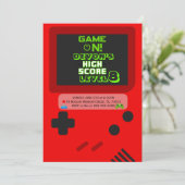 Gamer Birthday Invitations (Debout devant)