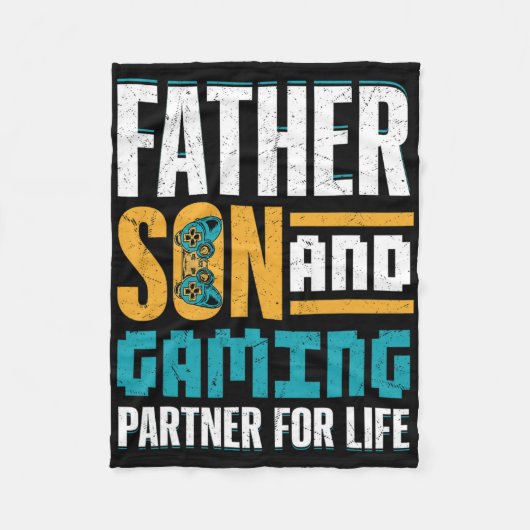 Gamer Bond – Father And Son Game Together  Fleece Deken (Voorkant)