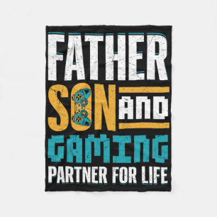 Gamer Bond – Vader en zoon spelen samen  Fleece Deken