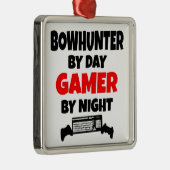 Gamer Bowhunter Metalen Ornament (Rechts)