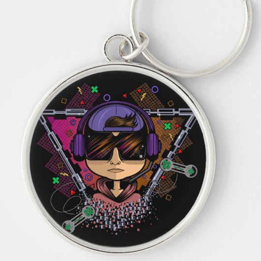 Gamer Boy Sleutelhanger (Voorkant)