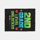 Gamer Boys Ck To School 2nd Grade First Day Second Fleece Deken (Voorkant (Horizontaal))