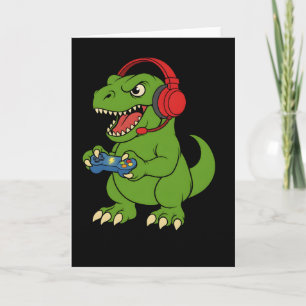 Gamer Bruh dinosaurus Videogames Cadeau voor Jonge Kaart