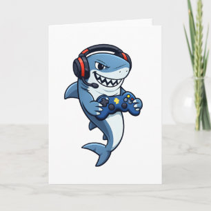 Gamer Bruh haai Videogames Cadeau voor Jongens Tie Kaart