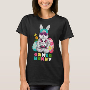 Gamer Bunny Leuke Pasen Video Game Gaming Boys Pul T-shirt
