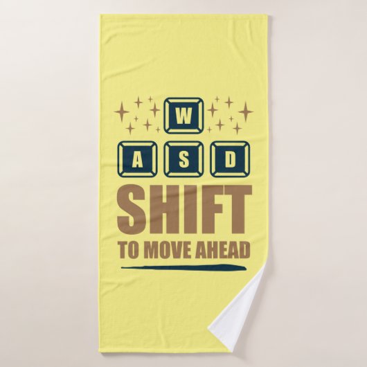 Gamer Cadeau Shift Pour Aller De L'Avant (Serviette de bain)