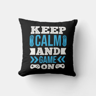 Gamer Cadeaus houden kalm en game aan Kussen