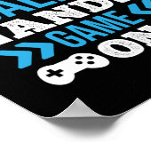 Gamer Cadeaus houden kalm en game aan Poster (Hoek)