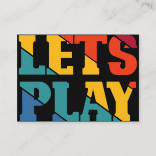 Gamer Cadeaus Lets Play Funny Gamer Visitekaartje