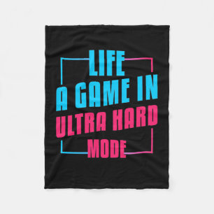 Gamer Cadeaus Leven A-spel in ultraharde modus Fleece Deken
