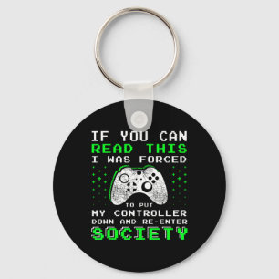 Gamer Cadeaus voor Teen Boys - Als je deze V kunt Sleutelhanger
