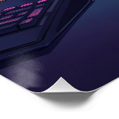 Gamer Cat Kids Poster – Funny Cartoon Kitten (Coin)