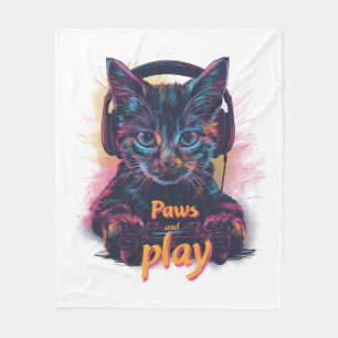 Gamer CAT-niveau omhoog Fleece Deken