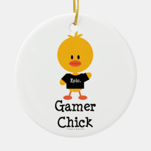 Gamer Chick Ornament