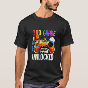 Gamer Ck naar school gamepad 3e derde graad niveau T-shirt