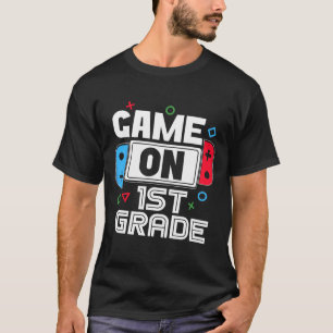 Gamer Ck naar school grappig spel 1e klas kinderen T-shirt