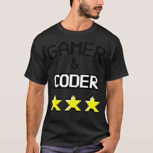 GAMER  CODER Gaming  Coding  T-shirt (Voorkant)